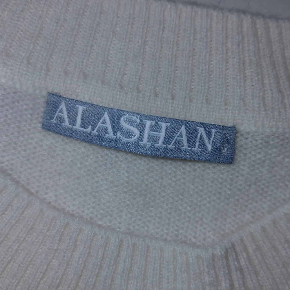 Alashan 100% Cashmere Pickleball Sweater‎ Women's Size Small Preppy Lightweight - Picture 7 of 7